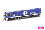 NR Class locomotive NR56 Seatrain with large side numbers - Blue & White (NR-7) HO Scale