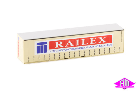 40' Curtain Side Container Railex twin pack 40CS-05
