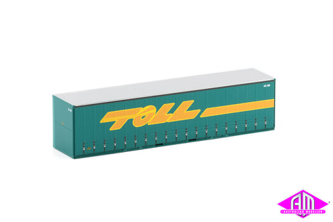40' Curtain Side Container TOLL Green twin pack 40CS-13
