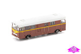 NSWGR Pay-Bus FP9, Indian Red with Large Black & Blue L7 PB-6 HO Scale
