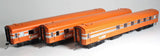 Powerline - PCCP-5 - Victorian ‘S’ Carriages V/Line Tangerine, Silver Ribbon - 3 Pack (HO Scale)