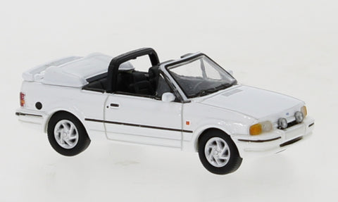 PCX870156 - Ford Escort IV Convertible - White (HO Scale)