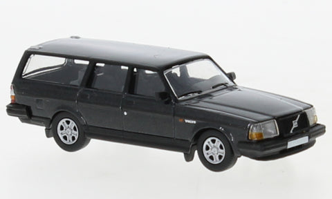 PCX870399 - Volvo 240 GL Station Wagon - Metallic Dark Gray - 1989 (HO Scale)