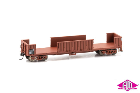 Powerline - RKUX Slab Steel Bogie Open Wagon (No Doors) #RKUX 59V No Logo (HO Scale)