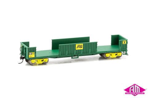 Powerline - AKBX Slab Steel Bogie Open Wagon (No Doors) #AKBX 523T AN Green (HO Scale)