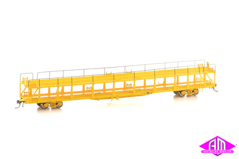 BNX-WMX WAGR Car Carrier 4 CAR YELLOW SET 1972 No's 34021,029,025,523 (PK9)