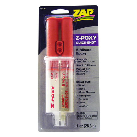 PT36 - Zap Z-Poxy 5 Minute Epoxy (28.3g)