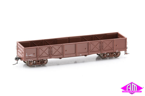 Victorian Railways E Open Wagon, Dark Red Rivetted Body, FTO101 (3 pack)