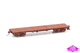 Victorian Railways E Open Wagon / S Flat Wagon, Dark Red Rivetted Body, FTO102 (3 pack)