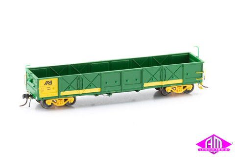 AOGF Open Wagon Australian National Green / Yellow Welded Body FTO314 (3 pack)