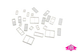QRA001 - Door & Window Bulk Pack 24pc (HO Scale)