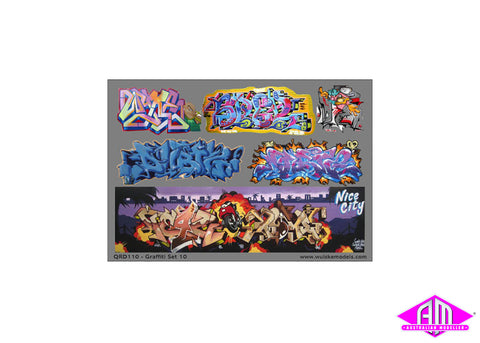 QRD110 - Graffiti Decals - Set 10 (HO Scale)