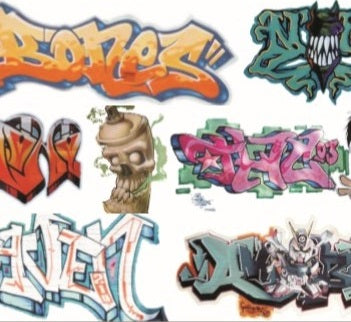 QRD111 - Graffiti Decals - Set 11 (HO Scale)