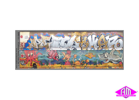 Graffitied Wagon Side Decals Set 1