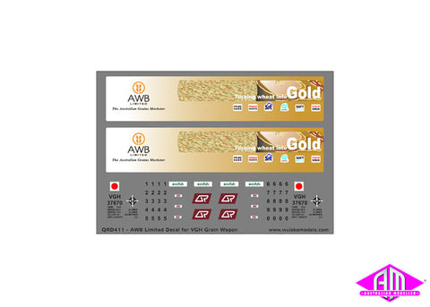 AWB Limited Decal For VGH Grain Wagon