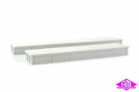 RC1002FRE NSWR Timber Platform - 3 x Straight Extensions & 2 x Square Ends