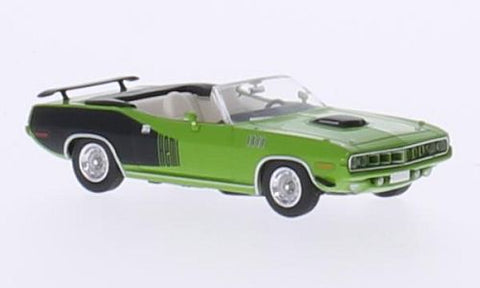 RIK38083 - Plymouth Hemi Cuda Convertible - Green/Black (HO Scale)