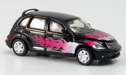 RIK38661 - Chrysler PT Cruiser - Black/Decorated (HO Scale)