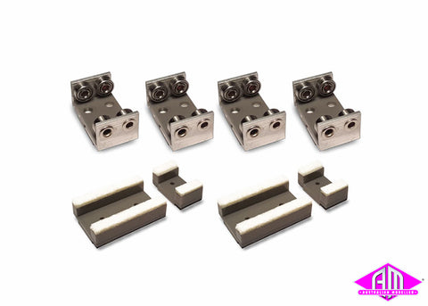 RR-HO-04 Rollers & Wheel Cleaners 4 pack HO Scale