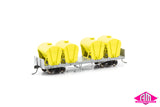HJC Cement Wagon Set 2 RTR032 (3 PACK) HO 16.5mm Gauge