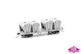 HJC Cement Wagon Set 2 RTR032 (3 PACK) HO 16.5mm Gauge