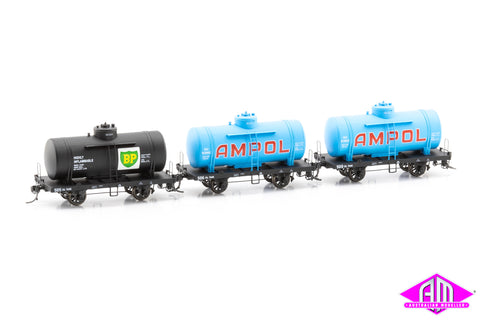 OT 4-Wheel Rail Tank Car 1960s / 70s OT Pack A (3 Pack)