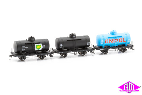 OT 4-Wheel Rail Tank Car 1960s / 70s OT Pack B (3 Pack)