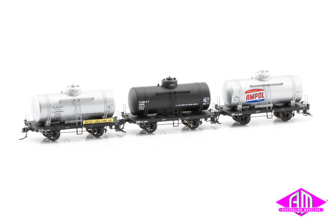 OT 4-Wheel Rail Tank Car 1970s / 80s OT Pack C (3 Pack)