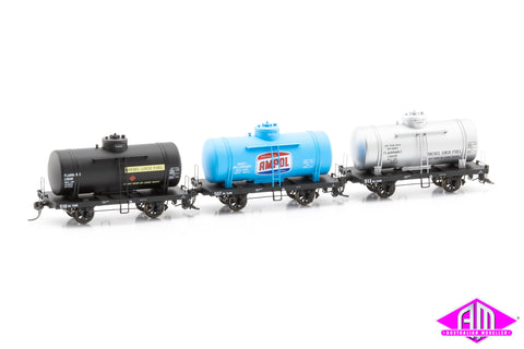 OT 4-Wheel Rail Tank Car 1970s / 80s OT Pack D (3 Pack)