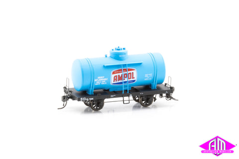 OT 4-Wheel Rail Tank Car OT 513 Ampol (Single Car)