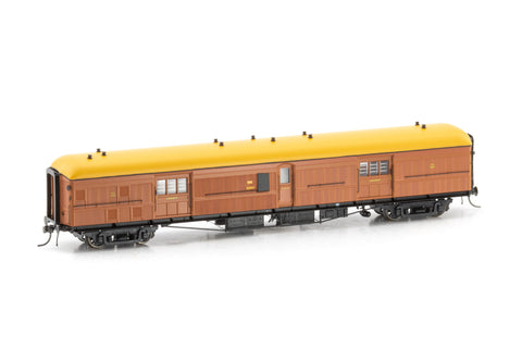 MHO/VHO Brake Vans VHO 1809 1920/30s Varnish Finish (HO Scale)