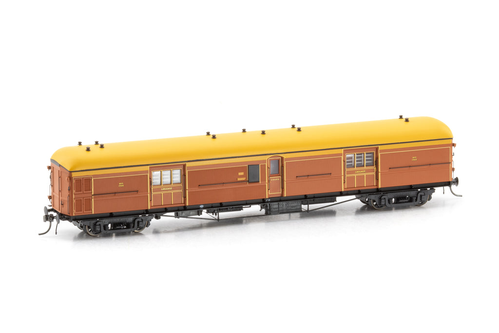 MHO/VHO Brake Vans MHO 1908 1930s Tuscan Full Lining (HO Scale