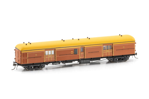 MHO/VHO Brake Vans MHO 1908 1930s Tuscan Full Lining (HO Scale)