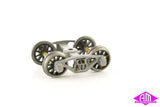 SE-B1S - 40 Ton Cast Steel Square Lid - Spoked Wheels (HO Scale)