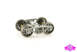 SE-B8S - V/Line XSC Black Spring Bogies - Spoked Wheels (HO Scale)