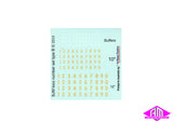 SJ-DBLOCO - Type B Loco Number Decal Set (HO Scale)