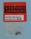 SJ-DPLJ1890 - NSWGR 1890 Pattern Loco Jacks 2pc (HO Scale)