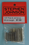 SJ-DPPRF - Post & Rail Fence 28cm Length (HO Scale)