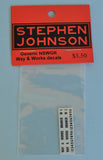 SJ-DWW - NSWGR Way & Works Decal Set (HO Scale)