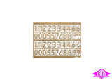 SJ-E18LN - NSWGR 18" Brass Loco Numbers (HO Scale)