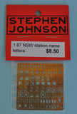 SJ-ESL - NSW Station Name Letters (HO Scale)
