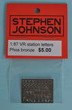 SJ-EVRSL - VR Station Name Letters (HO Scale)