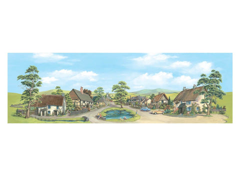 Peco - SK-35 - Medium Village Backscene