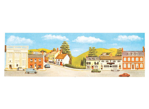 Peco - SK-50 - Backscene - Medium - Market Town - Extension