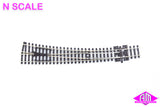 Peco - SL-386 - Code 80 Insulfrog - Curved Right Point (N Scale)