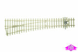 Peco - SL-E1096 - Code 75 Electrofrog - Concrete Sleeper - Medium Left Hand Point (HO Scale)