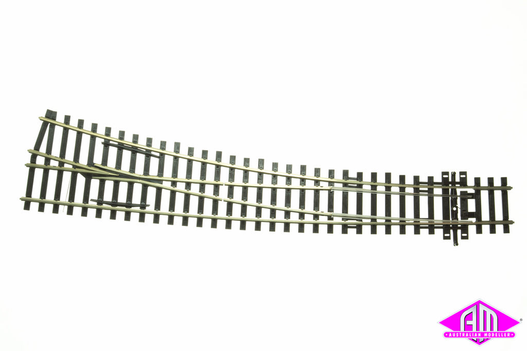 Peco OO Gauge Code 75 Electrofrog Curved Right Hand Point (SL-E186) – Model Railway Track