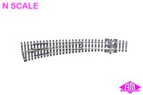 Peco - SL-E387 - Code 80 Electrofrog - Curved Left Point (N Scale)
