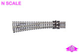 Peco - SL-U396F - Code 55 Unifrog - Medium Left Point (N Scale)