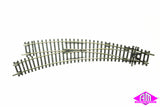 Peco - ST-245 - Code 100 - Insulfrog Point - Left Hand Curved (HO Scale)